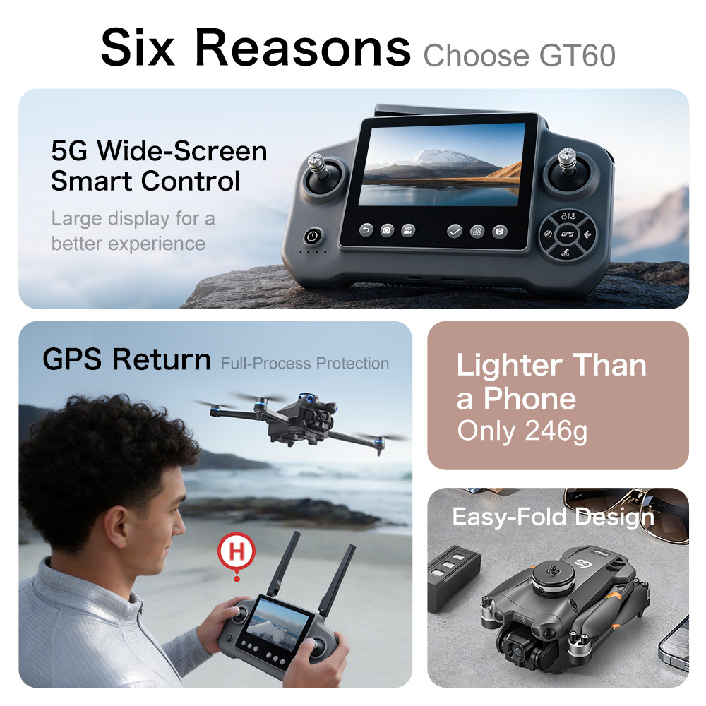 Neue GT60 GPS-Drohne mit hocha – Drone Multispectral Bewertung und Preis